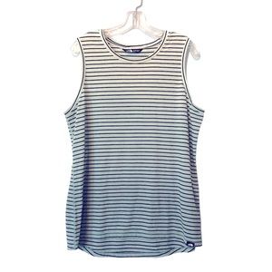 NWOT The North Face Blue Striped Ombré Tank Flax Blend